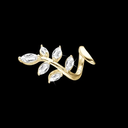 Leaf Twist, 14 ct solid Gold