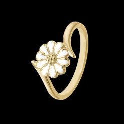 Marguerit Power Ring - Forgyldt sølv - Håndlavet smykke | Køb her »