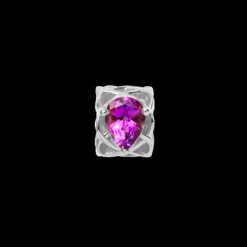 Pear Amethyst, silver