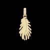 Pine Leaf, pendant, goldpl silver