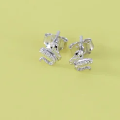 Snakes, studs, goldpl silver